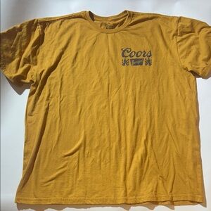 Coors Banquet w/ Cowboy Graphic Gold T-Shirt